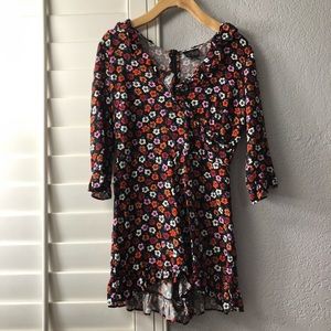 TOPSHOP || Multicolored Floral Romper